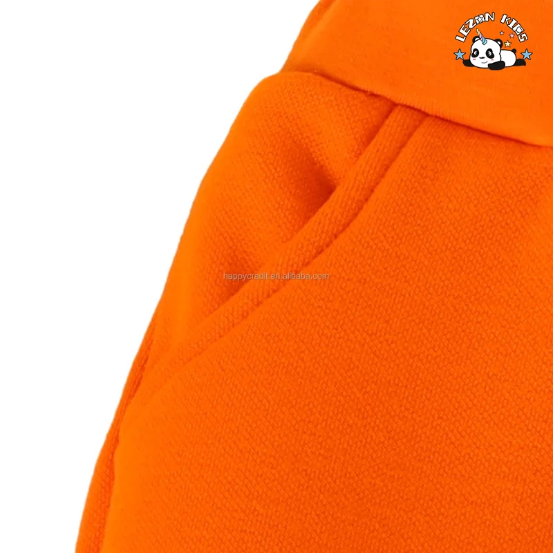 LEZONKIDS - Customizable Cute Embroidery Zipper up Sweatshirt and Pants 2 Pcs Boys and Girls Clothing Sets for Autumn